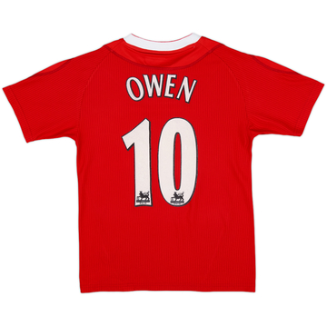 2002-04 Liverpool Home Shirt Owen #10 - 8/10 - (L.Boys)