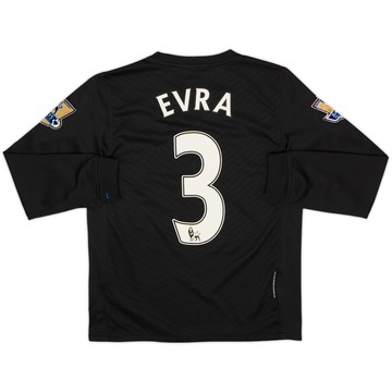 2009-10 Manchester United Away L/S Shirt Evra #3 - 7/10 - (M.Boys)