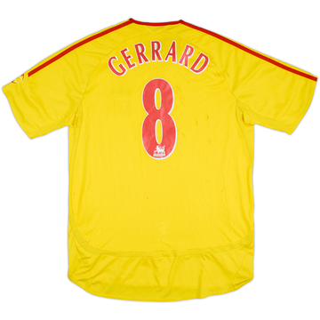2006-07 Liverpool Away Shirt Gerrard #8 - 7/10 - (M)