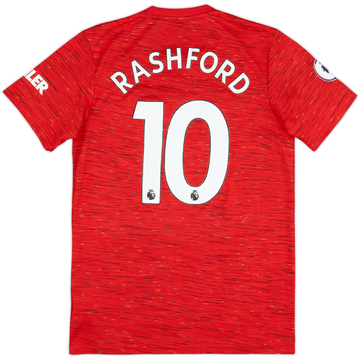 2020-21 Manchester United Home Shirt Rashford #10 - 8/10 - (M)