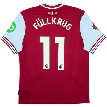 2024-25 West Ham Home Shirt Fullkrug #11 (L)