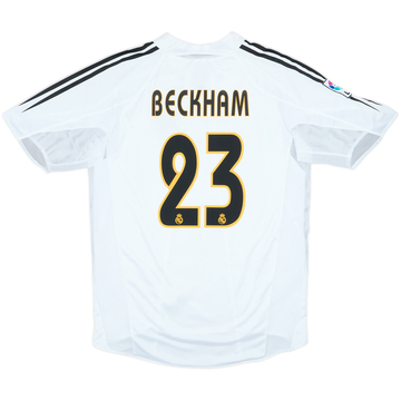 2004-05 Real Madrid Player Issue Home Shirt Beckham #23 - 8/10 - (L)
