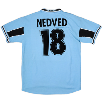 1998-00 Lazio Home Shirt Nedved #18 - 8/10 - (L)