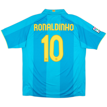2007-09 Barcelona Away Shirt Ronaldinho #10 - 8/10 - (XL)