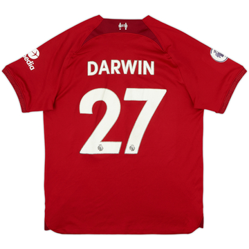 2022-23 Liverpool Home Shirt Darwin #27 - 5/10 - (L)