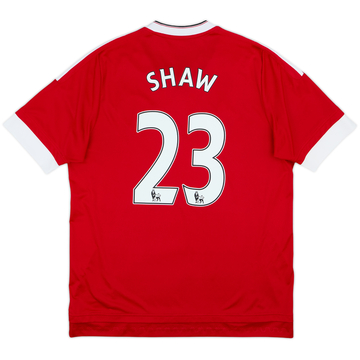 2015-16 Manchester United Home Shirt Shaw #23 - 8/10 - (L)