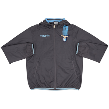 2013-14 Lazio Macron Hooded Track Jacket - 8/10 - (XL)