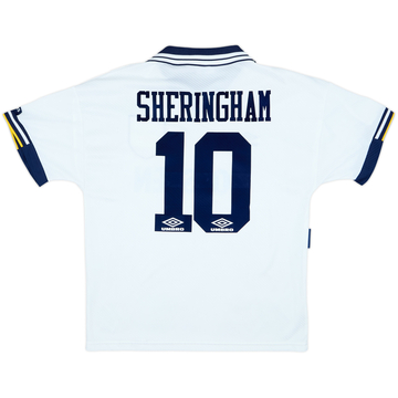 1993-95 Tottenham Home Shirt Sheringham #10 - 9/10 - (L)