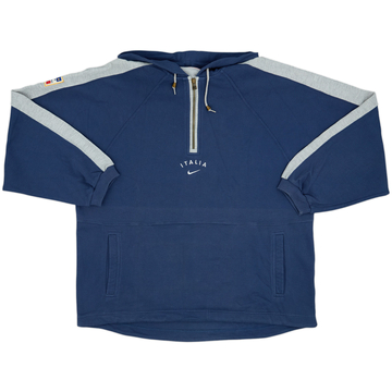 1996-97 Italy Nike 1/4 Zip Sweat Top - 6/10 - (XL)