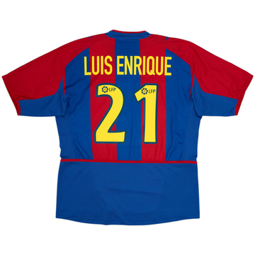 2002-03 Barcelona Home Shirt Luis Enrique #21 - 9/10 - (L)