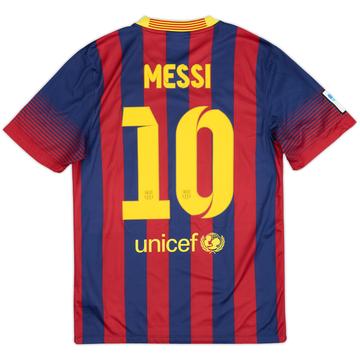 2013-14 Barcelona Home Shirt Messi #10 - 5/10 - (S)