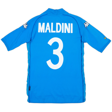 2002 Italy Home Shirt Maldini #3 - 7/10 - (S)