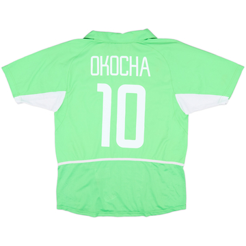 2002-04 Nigeria Home Shirt Okocha #10 - 7/10 - (M)
