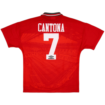 1994-96 Manchester United Home Shirt Cantona #7 - 9/10 - (L)