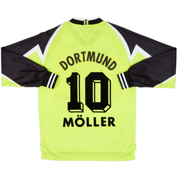 1995-96 Borussia Dortmund Home L/S Shirt Moller #10 - 10/10 - (M)