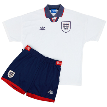 1993-95 England Home Shirt & Shorts - 8/10 - (XL)