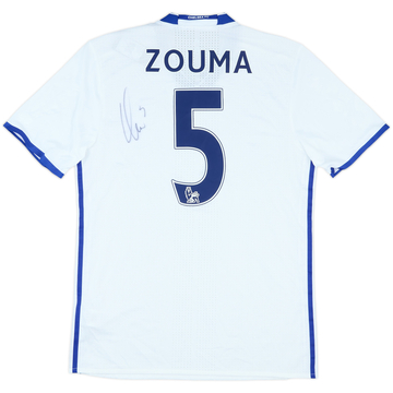 2016-17 Chelsea Player Issue Signed Third Shirt Zouma #5
