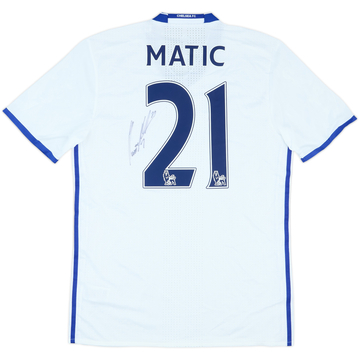 2016-17 Chelsea Player Issue Signed Third Shirt Matic #21