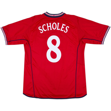 2002-04 England Away Shirt Scholes #8 - 9/10 - (XL)