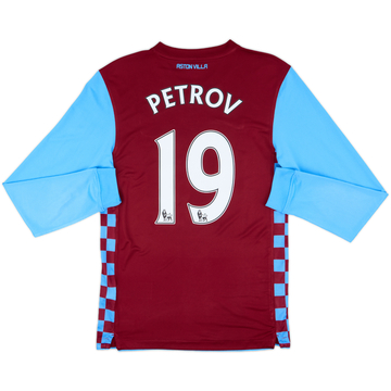 2010-11 Aston Villa Home L/S Shirt Petrov #19 - 10/10 - (S)