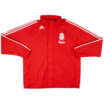 2008-09 Liverpool adidas Hooded Rain Jacket - 8/10 - (L/XL)