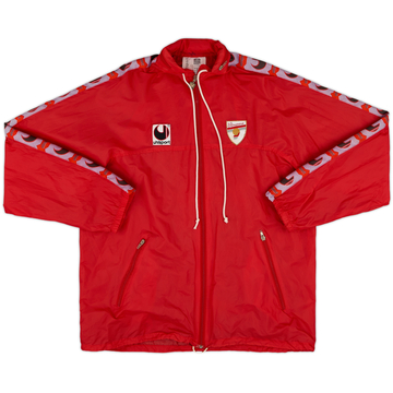 1992-93 Cremonese Uhlsport Hooded Rain Jacket - 6/10 - (L)