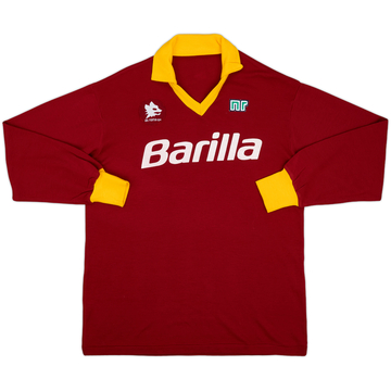 1988-89 Roma Home L/S Shirt - 9/10 - (XL)