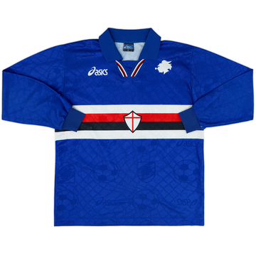 1996-97 Sampdoria Home L/S Shirt - 8/10 - (S)