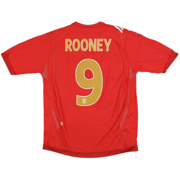 2006-08 England Away Shirt Rooney #9 - 6/10 - (L)