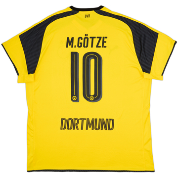 2016-17 Borussia Dortmund Home European Shirt Gotze #10 - 8/10 - (3XL)