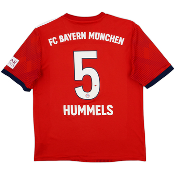2018-19 Bayern Munich Home Shirt Hummels #5 - 5/10 - (XL.Boys)