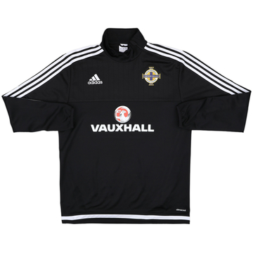 2015-16 Northern Ireland adidas 1/4 Zip Top - 8/10 - (L)