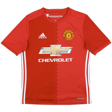 2016-17 Manchester United Home Shirt - 7/10 - (L.Boys)
