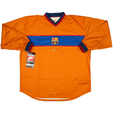 1998-00 Barcelona Player Issue Away L/S Shirt (XXL)