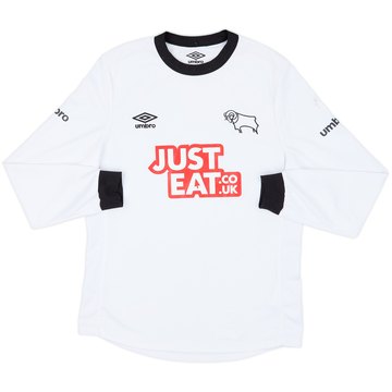 2014-15 Derby County Home L/S Shirt - 6/10 - (S)