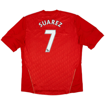 2010-12 Liverpool Home Shirt Suarez #7 - 6/10 - (XXL)
