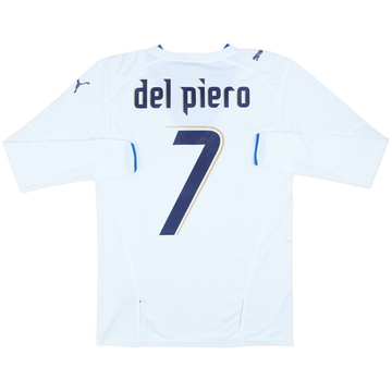 2006 Italy Away L/S Shirt Del Piero #7 - 6/10 - (S)