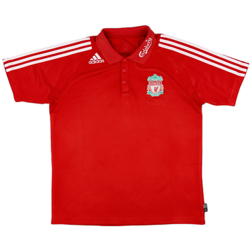 2008-09 Liverpool adidas Polo Shirt - 9/10 - (L)
