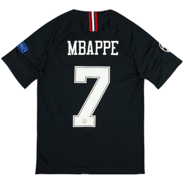 Camiseta de la tercera equipación/local del Paris Saint-Germain 2018-19 Mbappe #7 - 7/10 - (S)