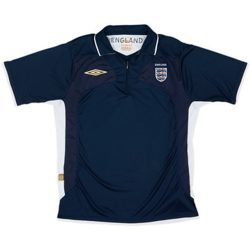 2004-06 England Umbro 1/4 Zip Polo Shirt - 9/10 - (M)