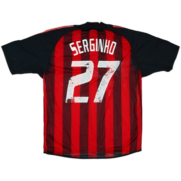 2002-03 AC Milan Match Issue Home Shirt Serginho #27