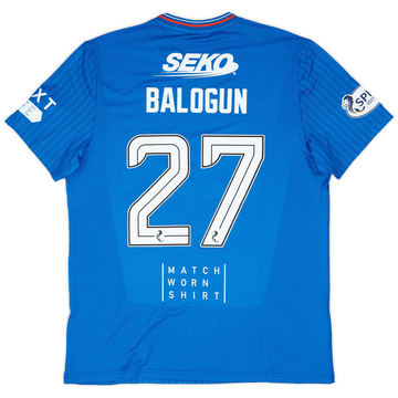 2023-24 Rangers Match Issue Home Shirt Balogun #27
