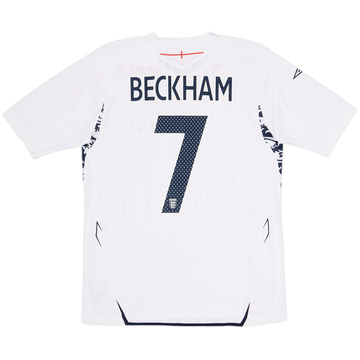 2007-09 England Home Shirt Beckham #7 (M)