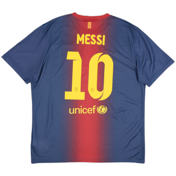 Camiseta de local básica del Barcelona 2012-13 Messi #10 - 9/10 - (XL)