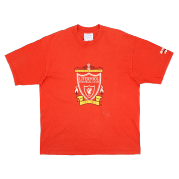 1996-98 Liverpool Reebok Cotton Tee - 5/10 - (M)