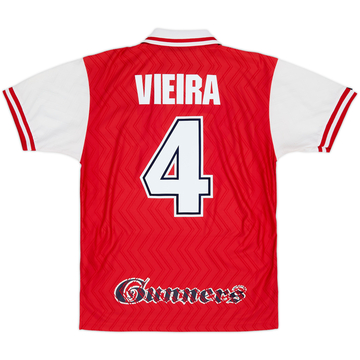 1996-98 Arsenal Home Shirt Vieira #4 - 8/10 - (M)