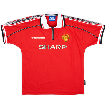 1998-00 Manchester United Home Shirt - 8/10 - (13-14 Years)