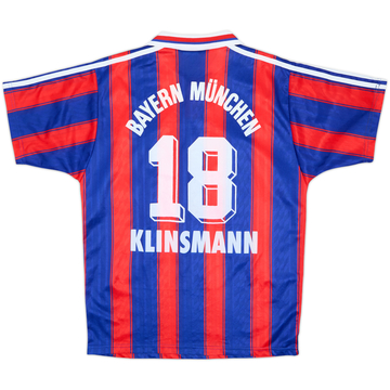 1995-97 Bayern Munich Home Shirt Klinsmann #18 - 8/10 - (S)