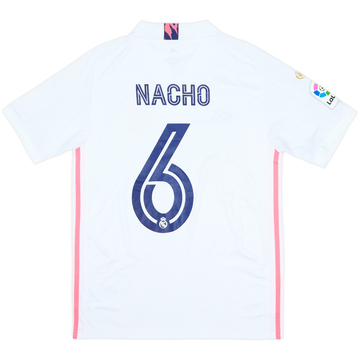 2020-21 Real Madrid Home Shirt Nacho #6 (S)