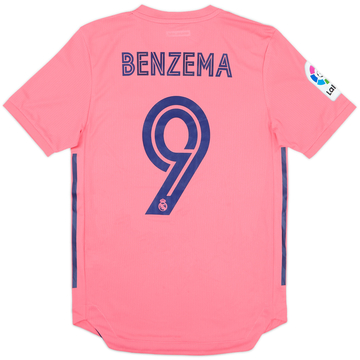 2020-21 Real Madrid Authentic Away Shirt Benzema #9 (S)